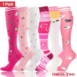 Calcetines de compresión médicos para hombres y mujeres, calcetines deportivos para Diabetes, venas varicosas, para correr, ciclismo, viajes, vuelo