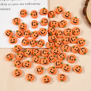 20Pcs Halloween Resin Pumpkin Miniatures Mini Flatback Charms Pumpkin Halloween Party…