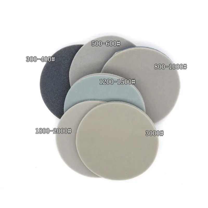 1~6inch Sponge Sandpaper Buffing Sanding Sponge Sanding Discs Foam Hook&Loop Precision Grinding For Abrasive Polishing Car Paint