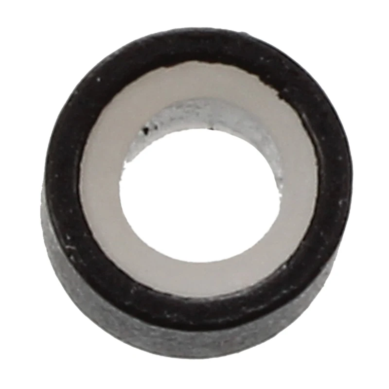 AT53 200 Pcs Black 5mm Silicone Lined Micro-ring Links Beads Linkies for I Stick Hair Extension Installation and Feathers