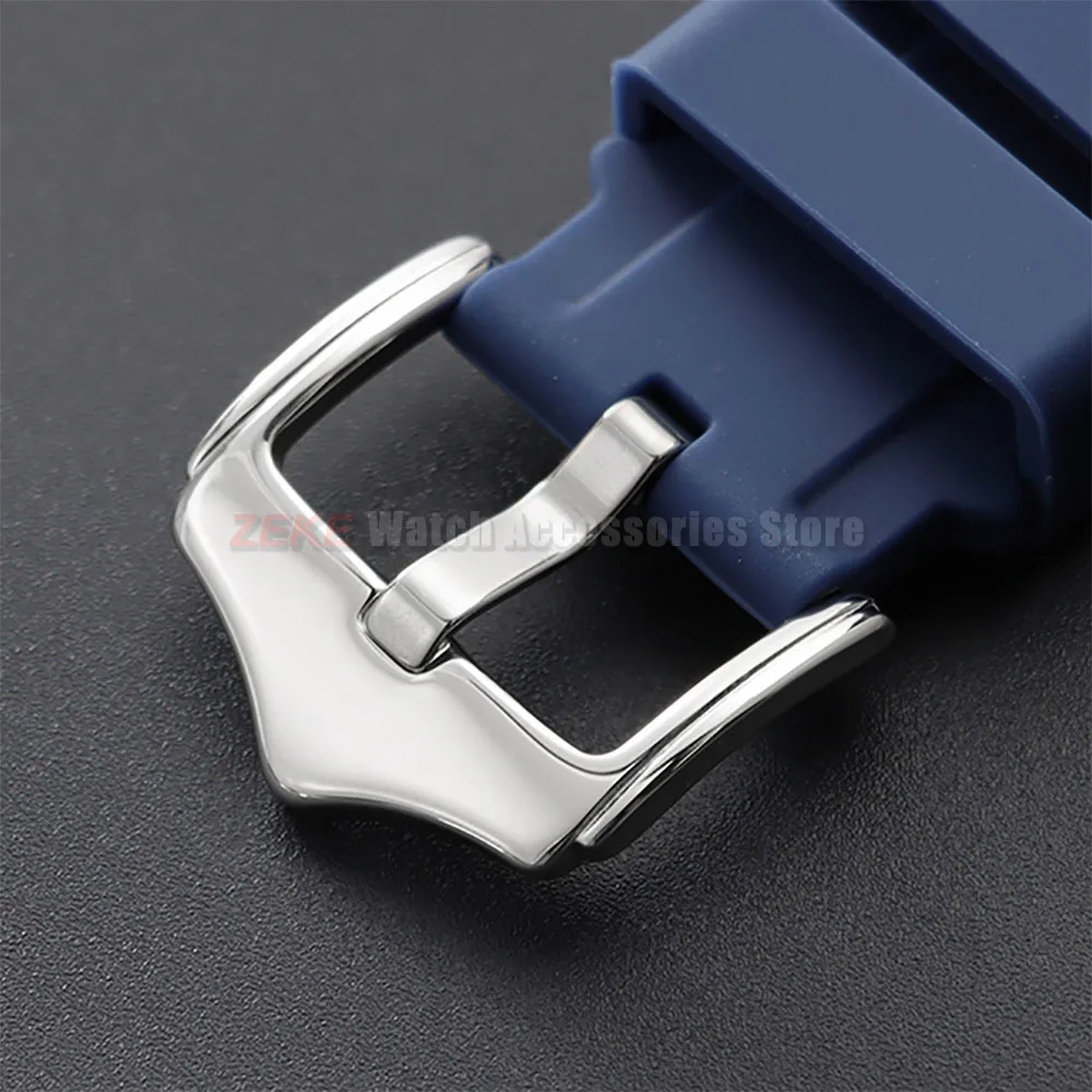 20mm 22mm Gummiarmband für Rolex Gebogenes Silikon-Uhrenarmband für Swatch Universelles Sportliches Wasserdichtes Armband für Männer und Frauen – Detail 4