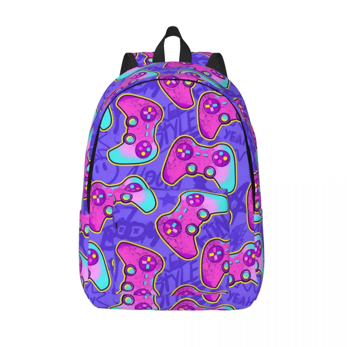 Video Game Gaming Controller Teenage Backpack Sports Student Work Daypack for Men Women Laptop Computer Shoulder Bag