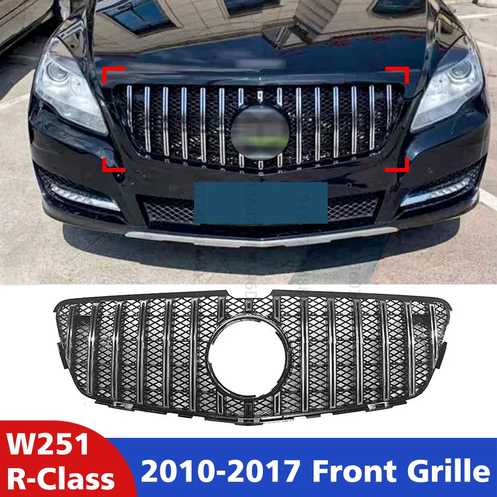 

Original Standard Front Grille for Mercedes-Benz R-Class W251 R300 R320 R500 R280 2010-2017 Car Styling ABS Grille Auto Exterior