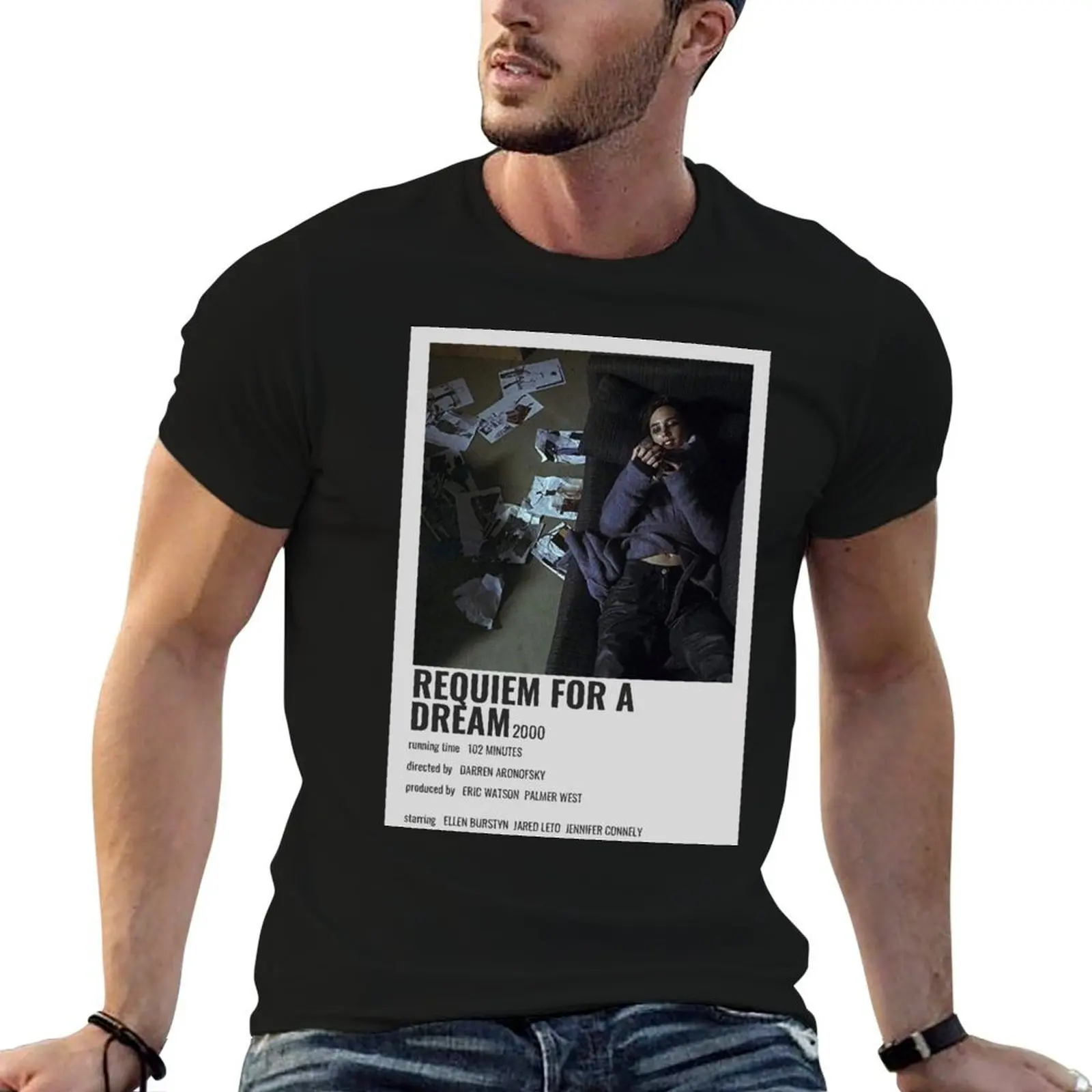 Requiem For A Dream T-Shirt man t shirts graphic man t shirt graphic t shirts for man pack cotton T-shirt