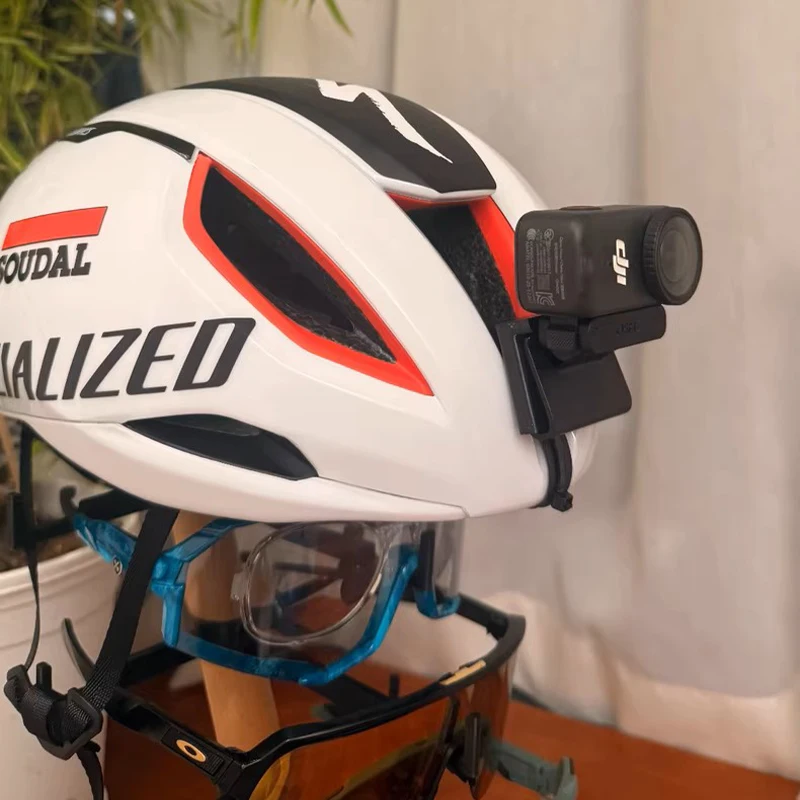 3D Printed Helmet Camera Mount for DJI Osmo Nano | Fits Giant, Specialized Evade 3 & Utopia Helmets (Mountain/Road Bikes)