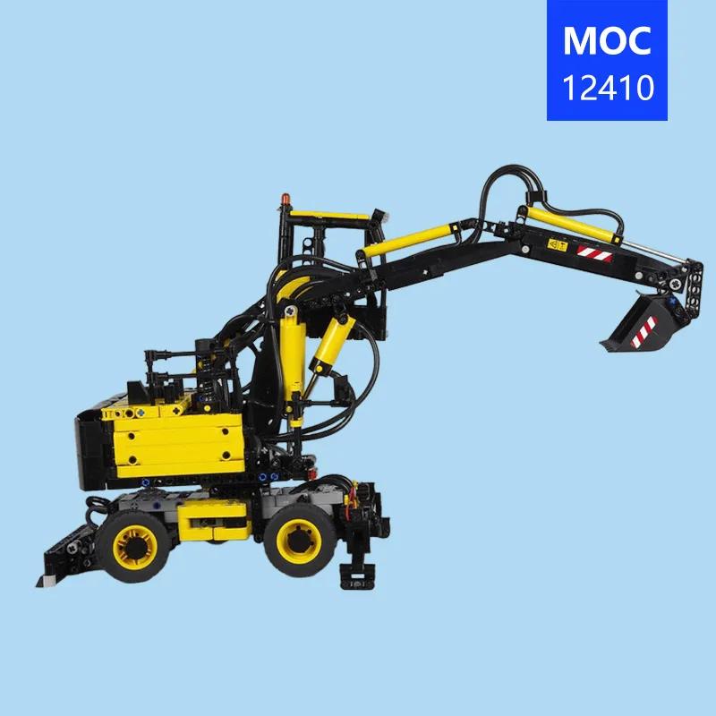 Top Choice MOC-12410 Nouveau modèle de camion d'ingénierie excavateur à blocs de construction autobloquants, jouets créatifs et tendance, cadeaux de fêtes