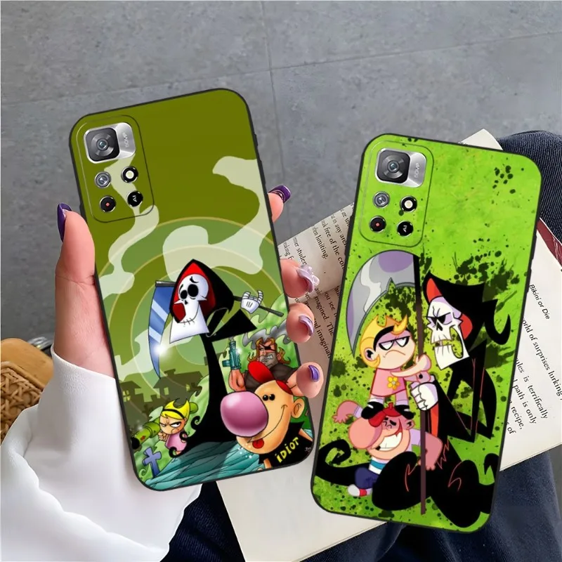 Grim Adventures Of Billy And Mandy Phone Case For Xiaomi Redmi 9T 9A 10A 9 10 8 8A Note 9S 7 11S 12 11 10S Pro Plus Cover