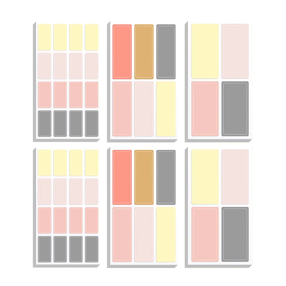 

520Pcs Name Tag Stickers Blank Label Tabs Adhesive Waterproof Sorting Sticker Sheets for Home Office Storage Organization