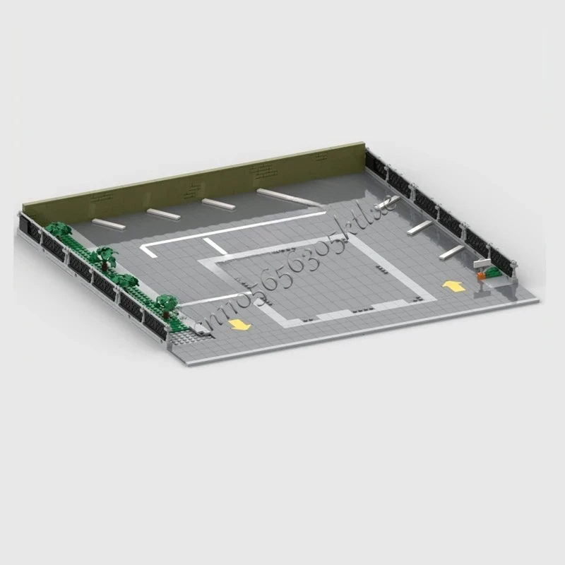 899PCS Modular Parking Modular MOC Creative Street View Model Custom Puzzle Architecture DIY Education Assembly Model Toys Gifts