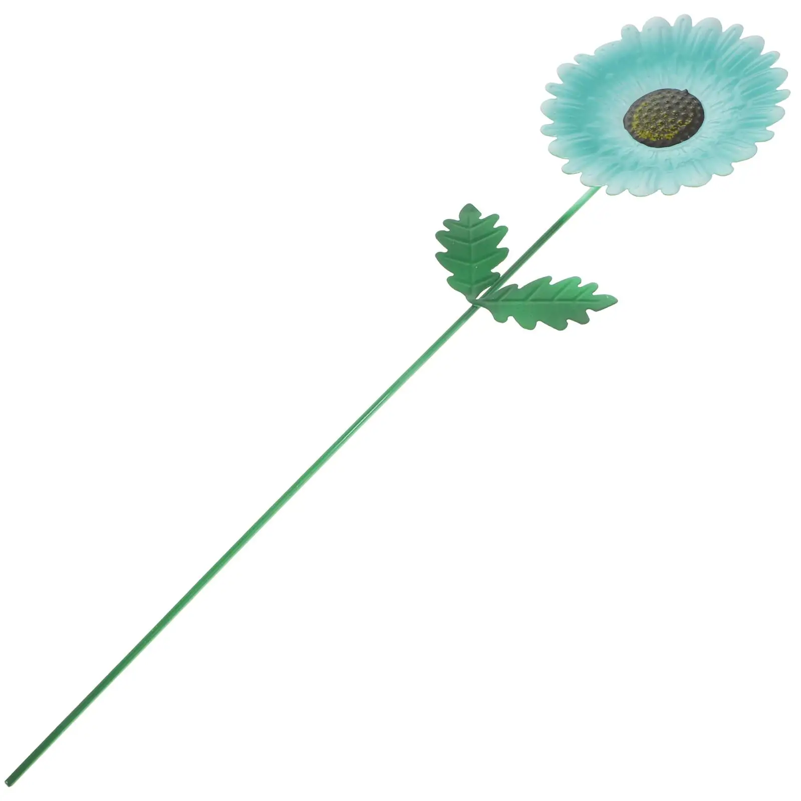 

Metal Flower Stakes Durable Sky-blue Lawn Easy Installation Spring Decorations Weather-proof Patio Accessories Garden Signs