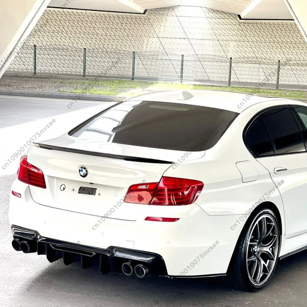 

For BMW F10 F11 5 Series M Sport M5 2011-2016 Rear Bumper Lip Diffuser Spoiler Accessories Parts Car Tuning Splitter Gloss Black