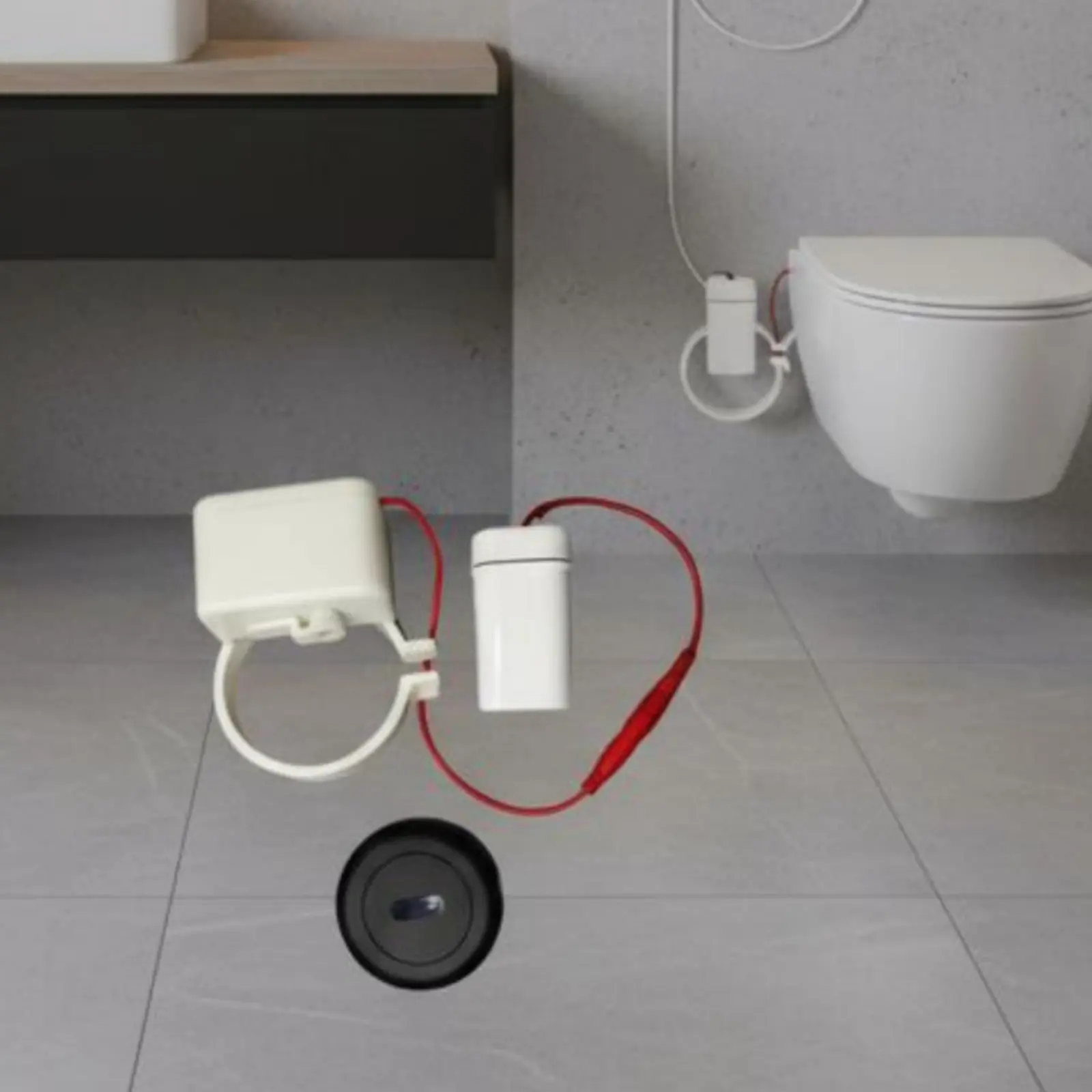 Automatic Toilet Flush Motion Device Hygienic Hands-Touchless Toilet Flusher Kit Bathroom Accessory Universal Fit for Seniors