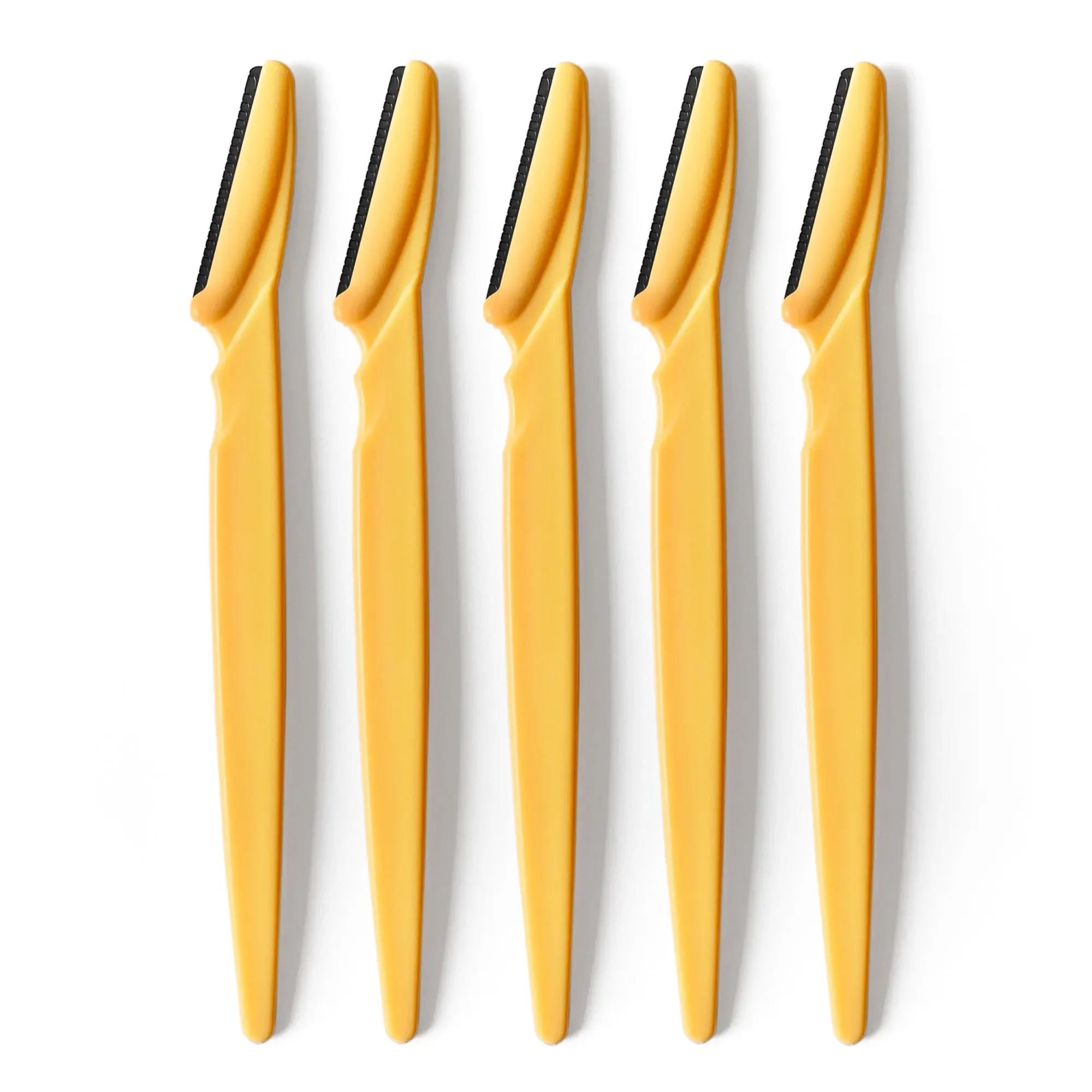 ポータブル眉毛トリマー,女性用ブレード,顔,眉毛用,脱毛器,安全かみそり,メイクアップ,20個