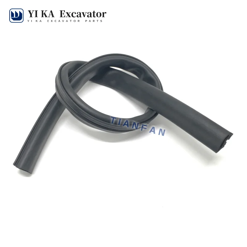 Excavator accessories For Caterpillar cat 320C/D front/lower gear middle glass sealant strip/waterproof adhesive strip