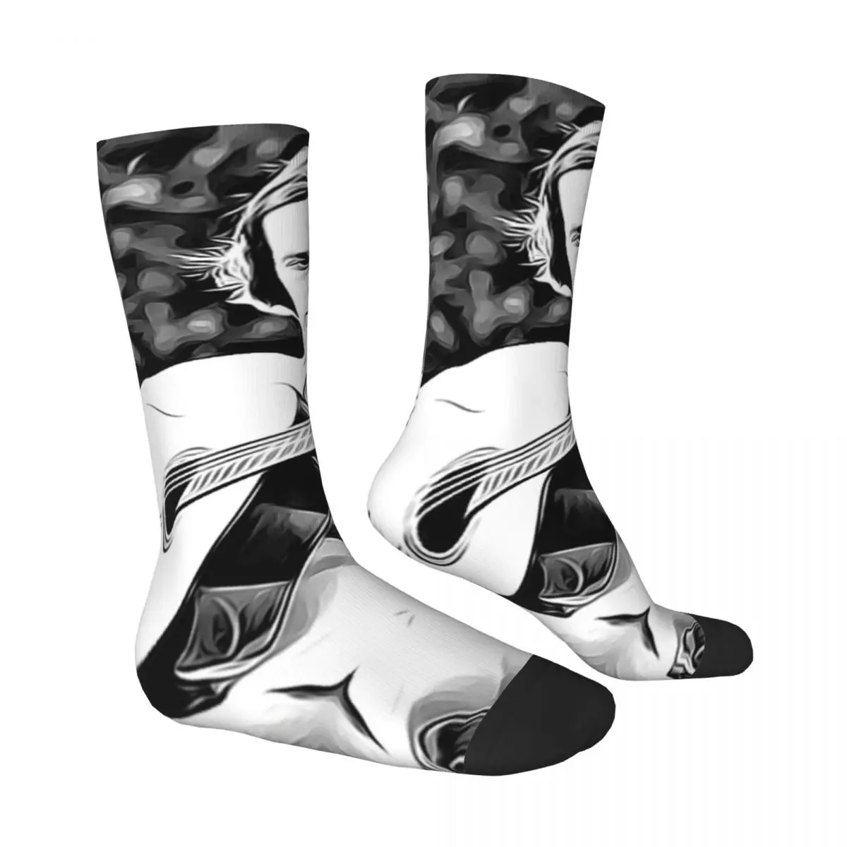 Paco De Lucía The King Of Flamenco Case Color contrast socks Field pack Compression Socks Humor Graphic Vintage R228 Stocking