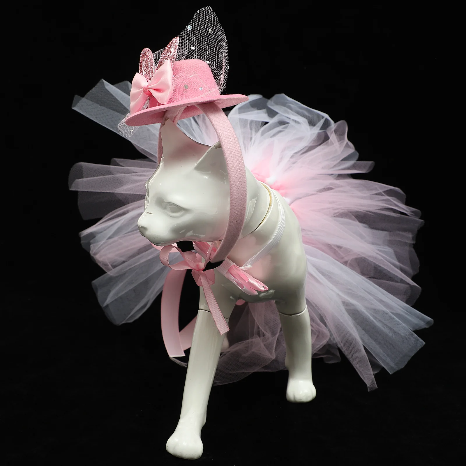 

1Set Easter Pet Clothes Skirt Bow Tie Hairband Soft Comfortable Breathable Costume for Small Dogs Costume for Dog