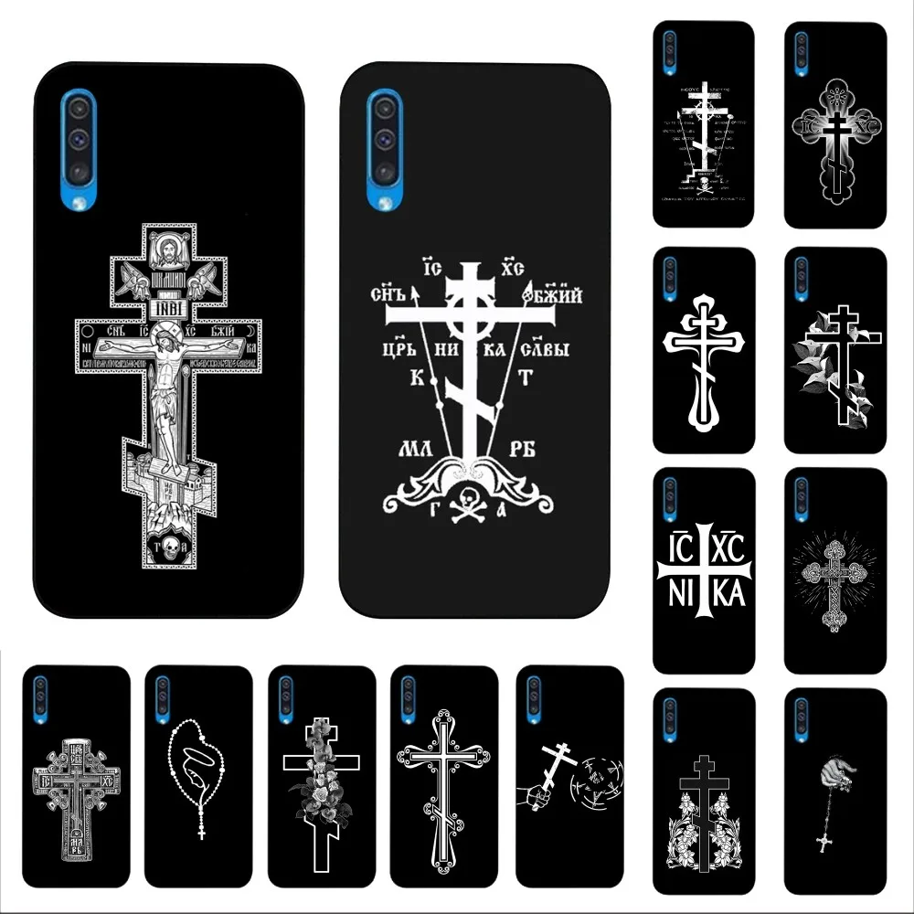 Orthodox Cross Icon Phone Case For Samsung A 10 11 12 13 20 21 22 30 31 32 40 51 52 53 70 71 72 73 91 13 Shell