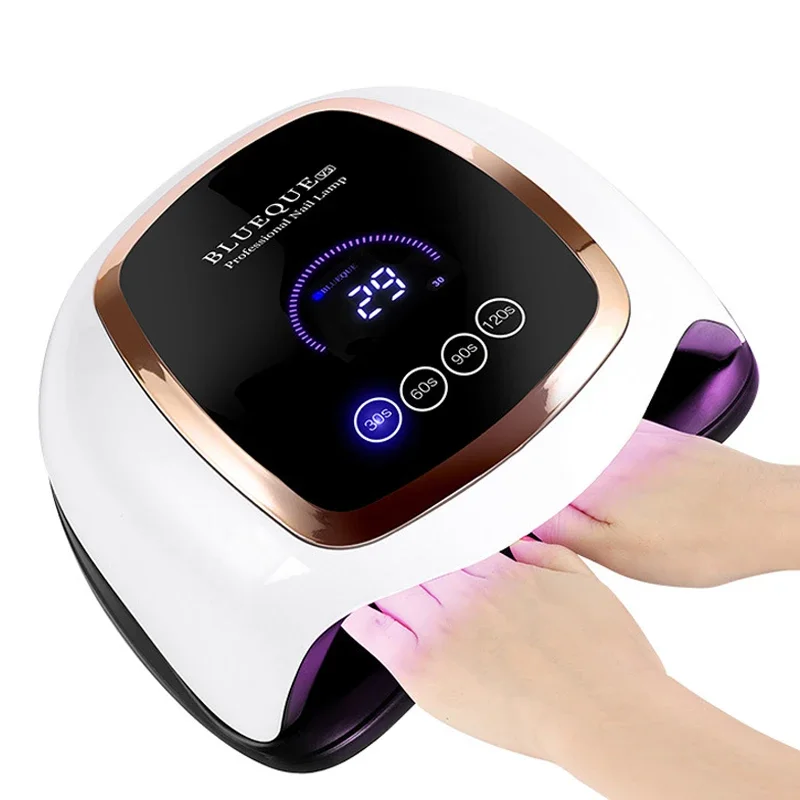 Gel Uv Led Nail Lamp 168W Nail Dryer With Smart Lcd Touch Screen For Curing Gel Polish And Home Use