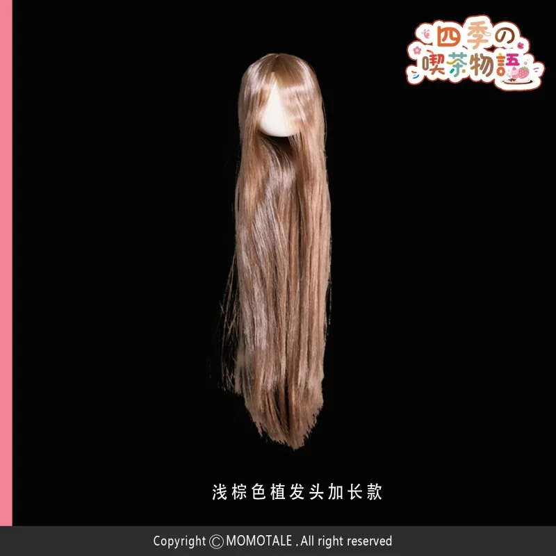 Momotale Official Wig Accessories Extended Blank Hair Planting Head For Bjd Doll No Makeup & No Hairstyle Diy Doll Ornament Gift