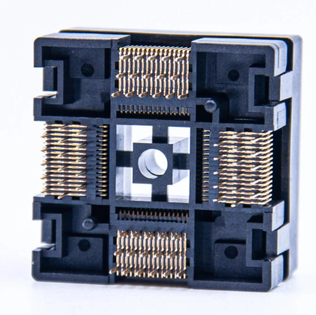 OTQ-64-0.5-01 LQFP64 QFP64 Burn-in Test Socket 0.5mm Pitch For STM32F103RCT6 IC Programming Aging Adapter