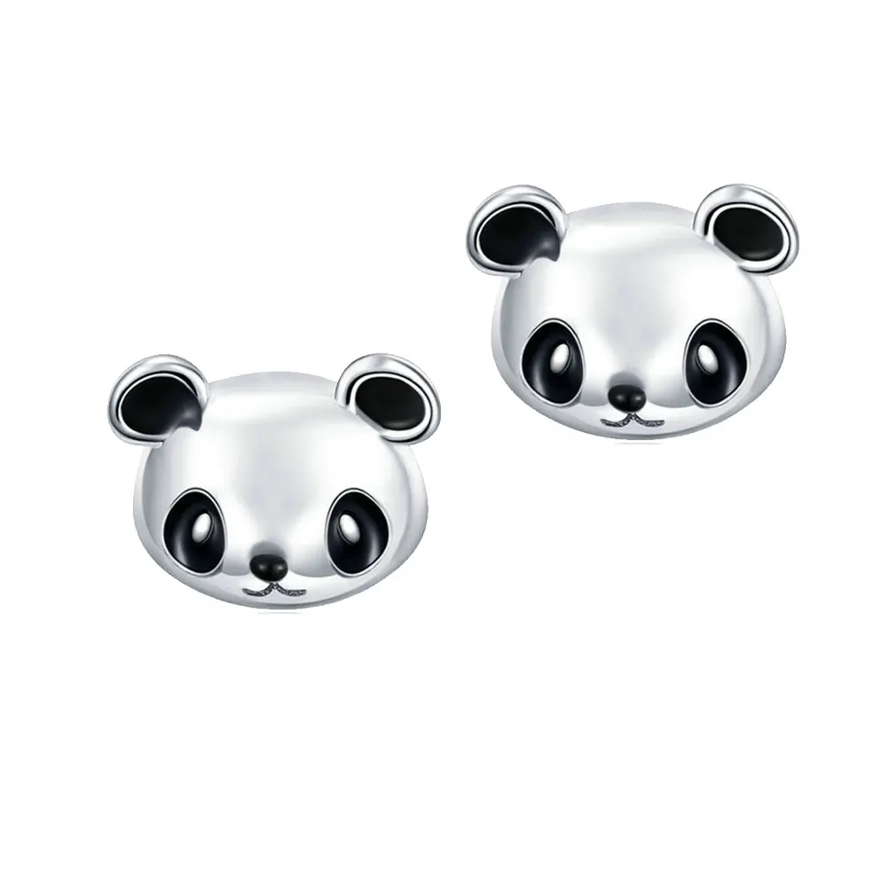 

Panda Earrings Fashion Stud Delicate Women Everyday Wear Premium Material Unique Design Lightweight Comfortable