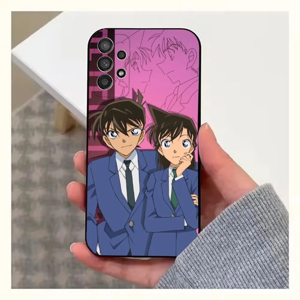 Anime D-Detective C-Conan Phone Case For Samsung S25,S24,S23,S22,S20,S21,S10,Ultra,Plus,Lite,FE,Soft Silicone Black Cover