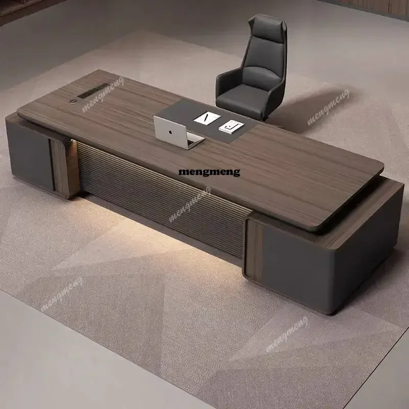 F182 Unique Designer Office Desks Storage Manager Luxury Drawers Office Desks Modern Cheap Corner Scrivania Work Station Table