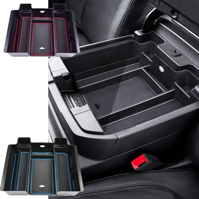 

For 2019-2022 GMC Sierra/Chevy Silverado 1500 and 2020-2023 Sierra/Silverado2500HD/3500HD Center Console Organizer Storage Box