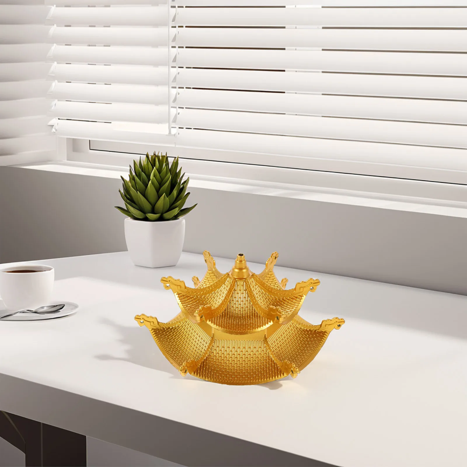 

DIY Traditional Lantern Cap Accessory Vintage Palace Roof Design Replacement Part for Asian Lanterns Top Cover Elegant Craft