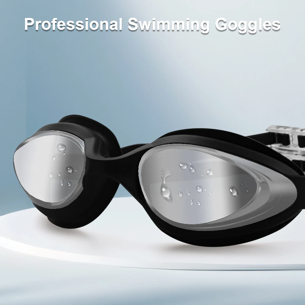 Swimming Goggles Professional Waterproof Anti-fog Swim Glasses for Men Women Adjustable Silicone Swim Pool Goggles No Leaking