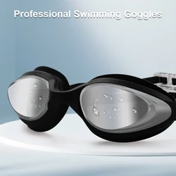 Gafas de natación profesionales impermeables para hombres y mujeres, gafas de natación antivaho, ajustables, de silicona, para piscina, sin fugas