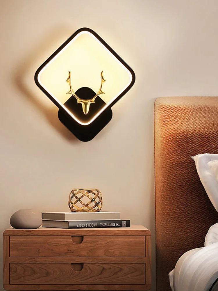 

Bedroom bedside led wall Modern simple living room lamp TV background wall lamp Corridor wall lamp