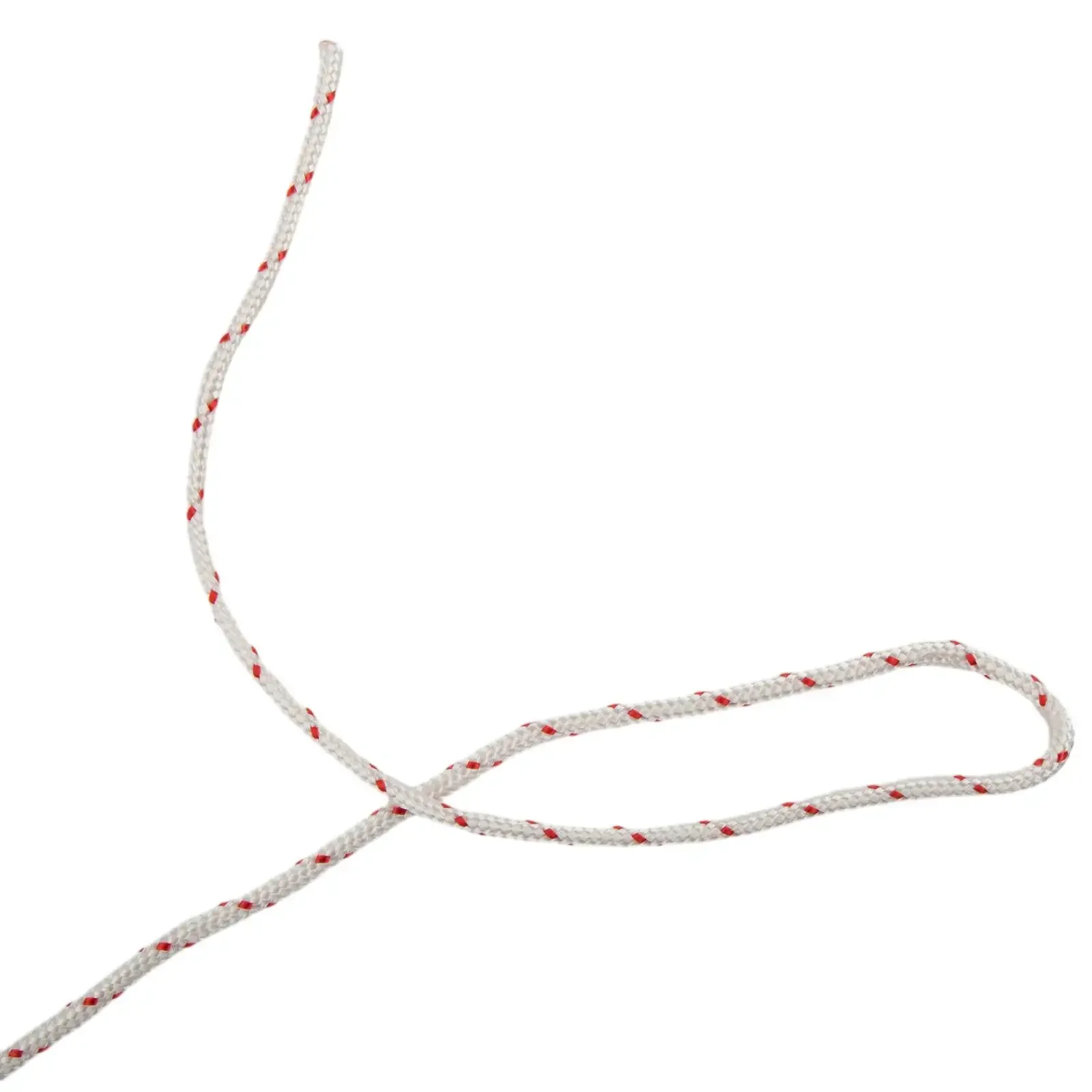 5M*4mm Nylon Fiber White With Red Dots Pull Rope Starter Rope For Chainsaw Trimmer Lawn Mower Garden Power Equipment Accessories