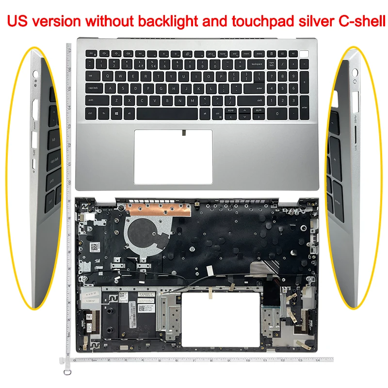 

New Palmrest top case cover for DELL inspiron 15 5501 5502 5504 5505 US Keyboard Upper case without Backlit Without Touchpad