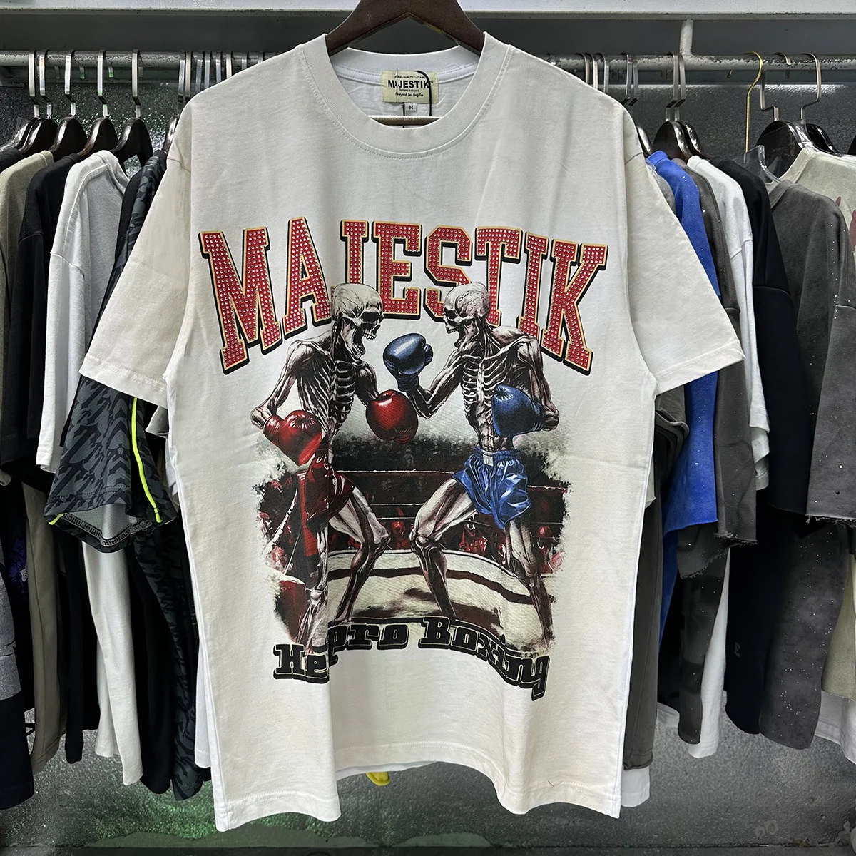 Cowboy Graphic Crop Tee for Men and Women Crew Neck Rhinestone Short Sleeve Summer Tshirts Shinning Diamond Oversized T-shirt