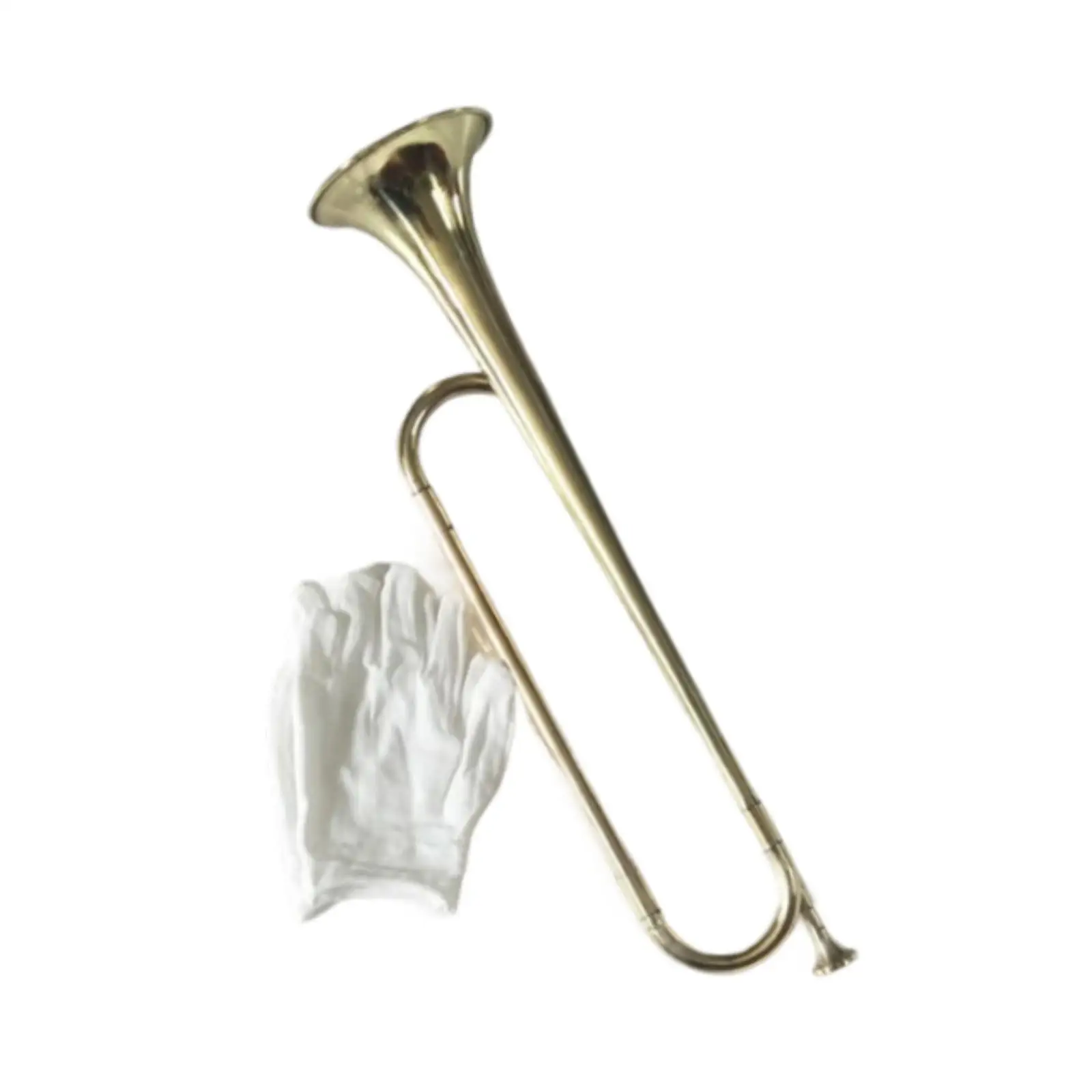 Bugle Musical Instrument Professional Gold Drum Trumpet for Festival Performance