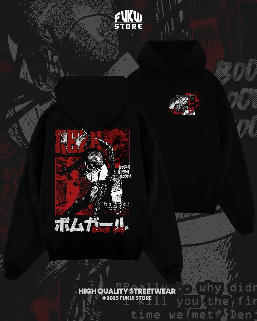 Bluza z kapturem Anime Makima Chainsaw Man Grafika Kreskówkowa Damska Męska Oversize Y2k Ocieplana Polarem Streetwear Gruba Bluza