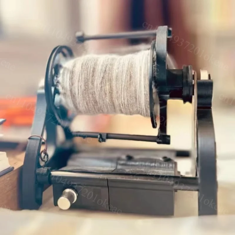 Electric Yarn Spinning Machine Compact Household Hand Spinning Tool Classic Style for Home Handmade Fiber Processing