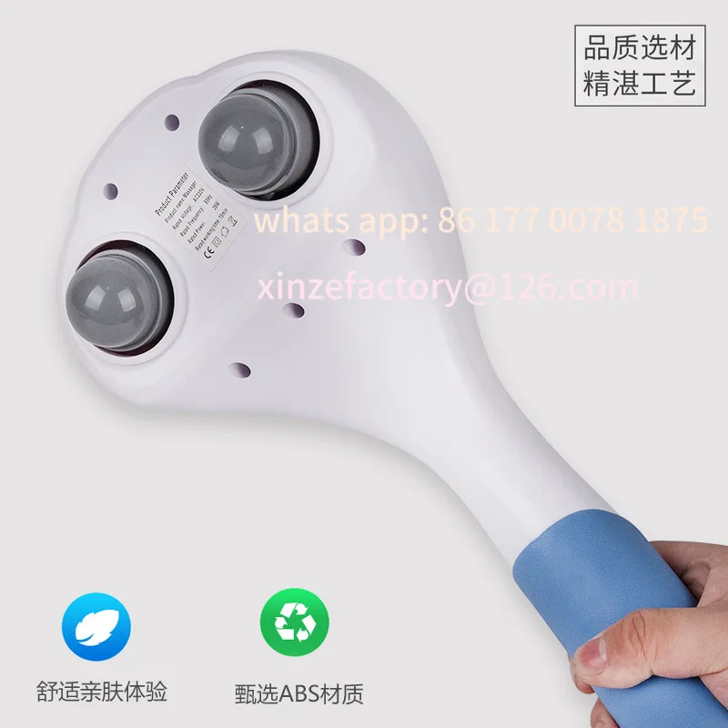 Customizable Hand-held double-headed massage stick massager massage hammer imitation dog head massage stick fitness back
