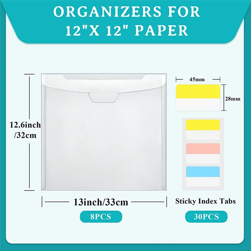 

Optimal Horizontal Transparent File Bag PP Snap Bag Mini Stationery Storage A5 Information Bag File Bag With Label (8 Pieces)