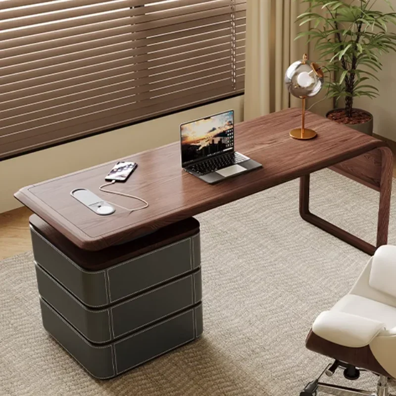

Computer Executive Desk Office Storage Drawers Writing Executive Desk Black Stand Escritorios De Computadora Furniture