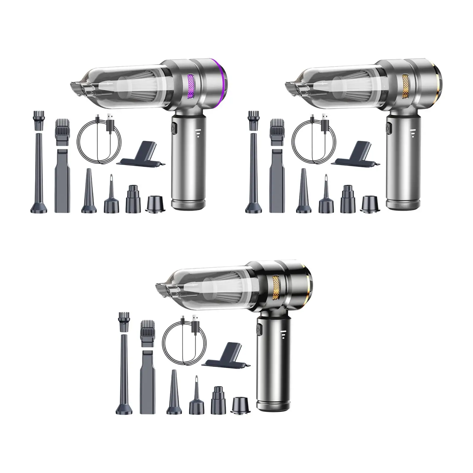 

Car Vacuum Cleaner Compact Portable Air Blower for Pet Hair Sofa Stairs