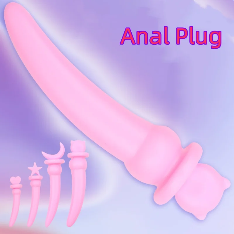 Tapón Anal de silicona de 4 formas, consolador Bdsm, estimulación del ano, masturbación del punto G, juegos para adultos, juguetes sexuales para mujeres y hombres