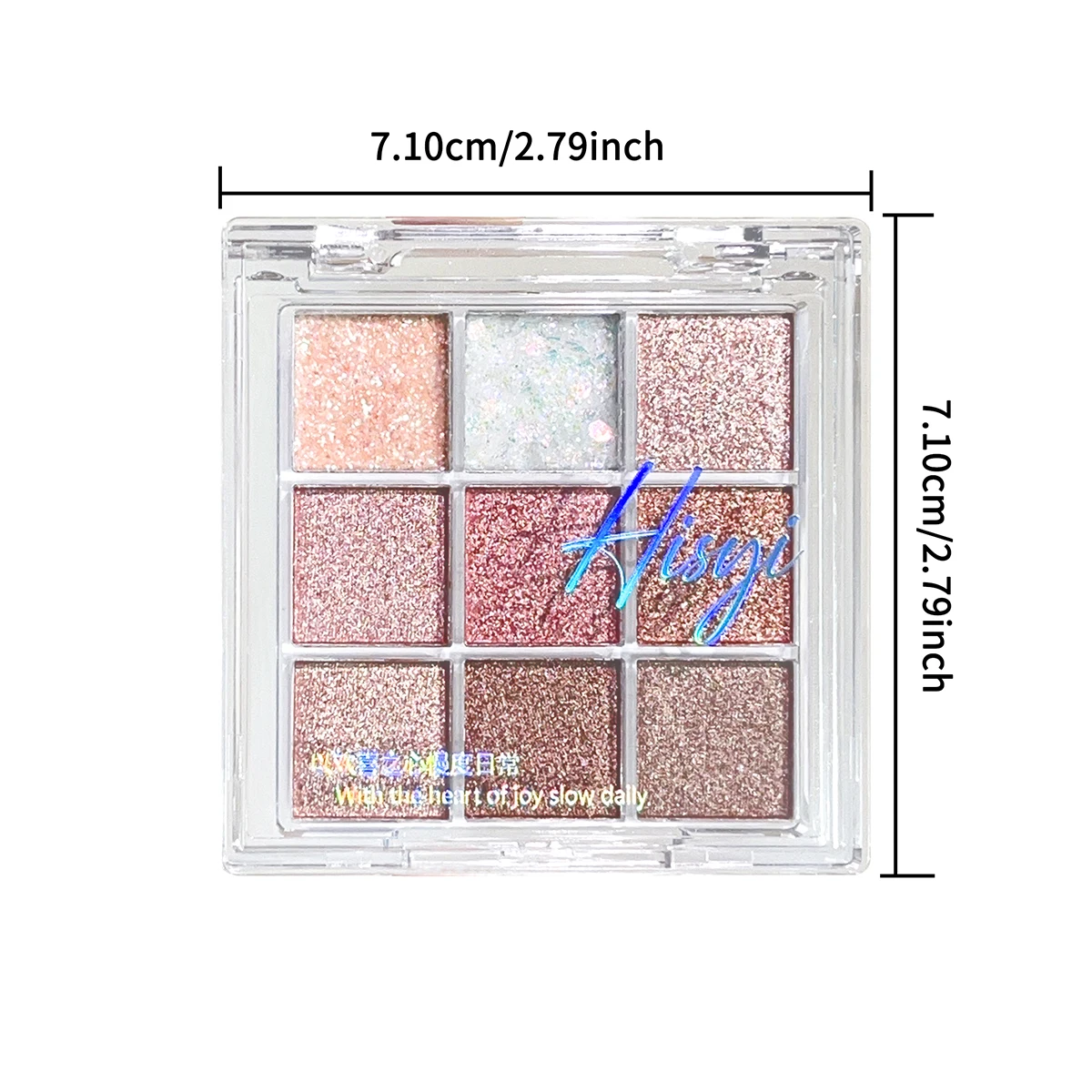 Błyszcząca i matowa paleta cieni do powiek z 9 kolorami zapewniająca długotrwały makijaż, połyskujące cienie do makijażu na co dzień i na imprezy.