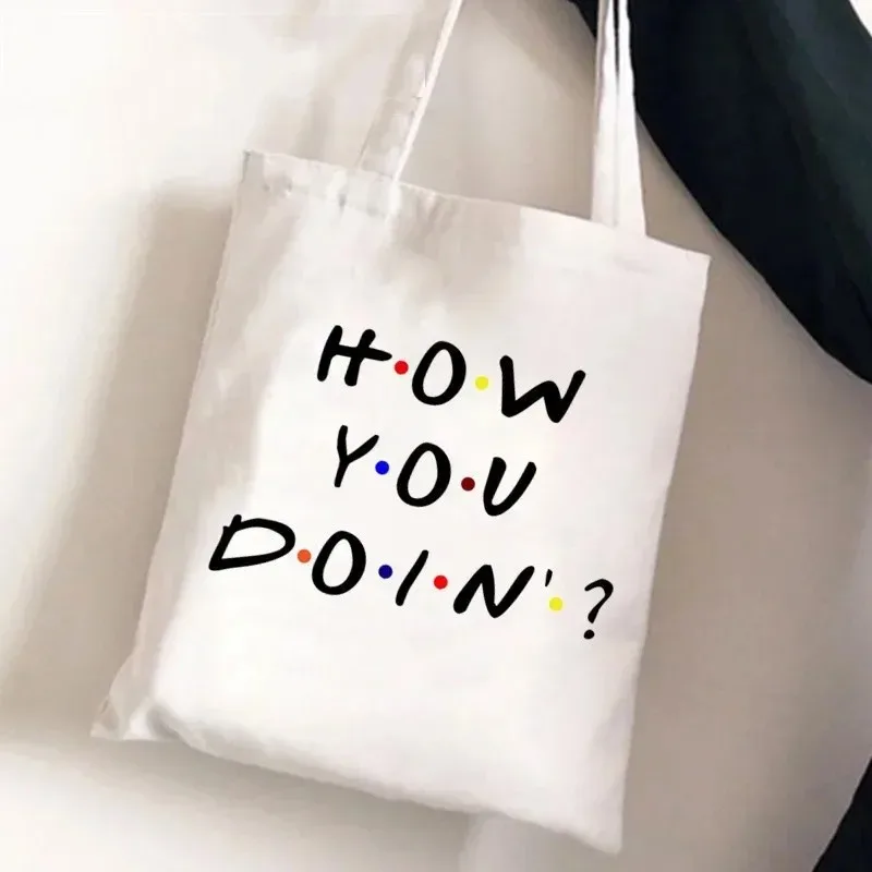 Tote Bag Fashionable Canvas Bags Parties Travel And Shopping Machine Washable Handbag Fans Gifts Printing Canvas