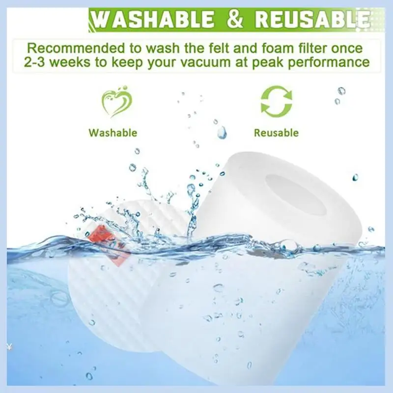 EAS-5PCS esponjas de filtro de vácuo para tubarão iq rv1001ae rv101 peças de reposição acessórios de limpeza doméstica eficientes