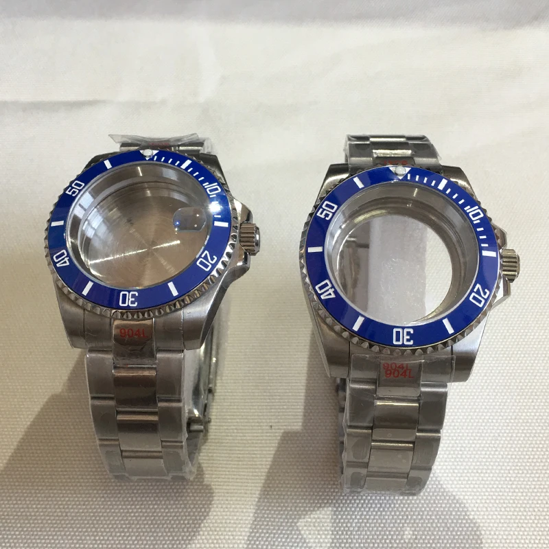 10ATM Diving 40mm Case NH35 Sapphire For Seiko NH35 NH36 NH38 NH34 Movement For 28.5mm Dial Dial Steel Bracelet 120 clicks bezel