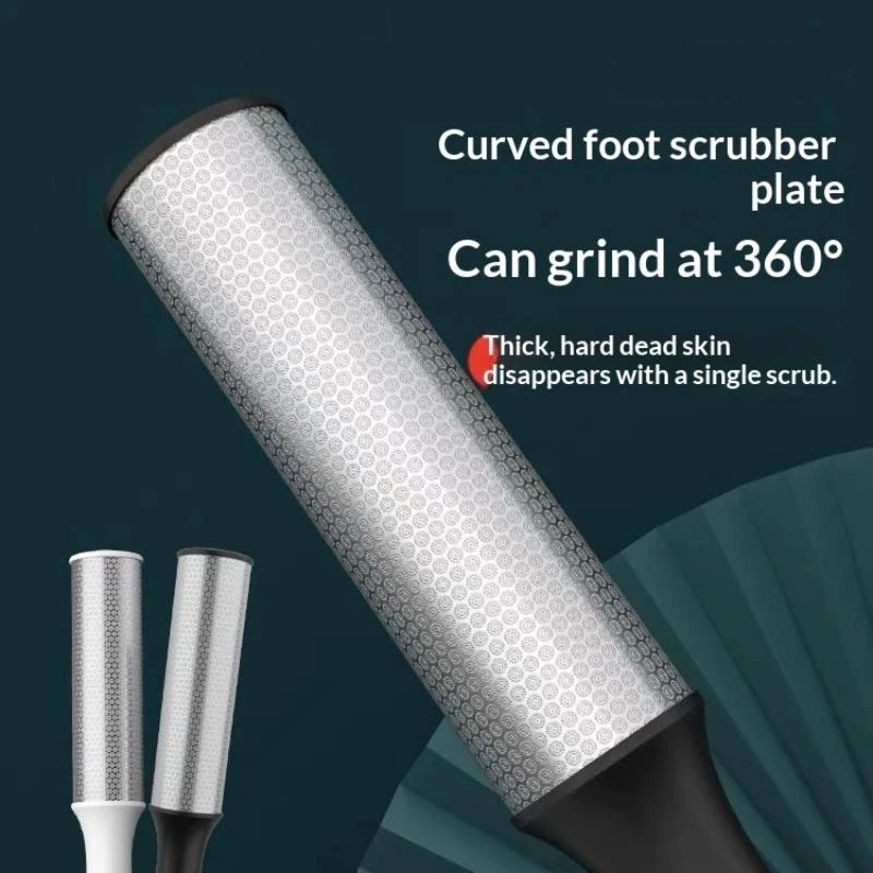 1Pcs Foot File Callus Remover Stainless Steel Metal Foot File 360° Covers Sided Foot Scraper Professional Pediceure Tools