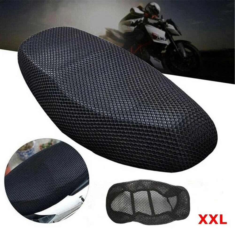 Motorrad zubehör Motorrad kissen Sitz bezug Anti-Rutsch-Kissen Mesh Net Elektro fahrrad atmungsaktiver Mesh Sitz bezug