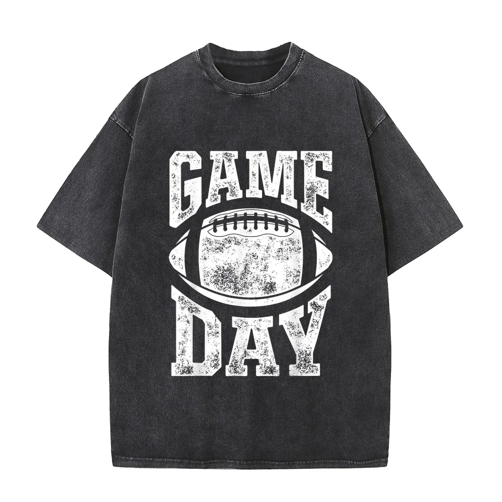 Game Day Football Season Funny Men Women Team Sports Vintage T-Shirt New In Tops & Tees High Quality Short Sleeve Camisetas
